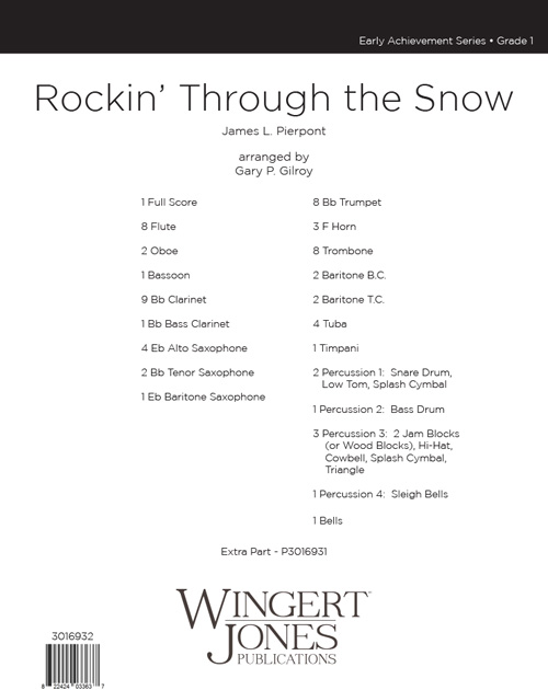 Rockin' Through the Snow (Score)