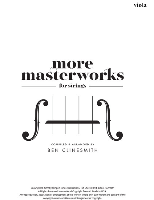 More Masterworks for Strings - Viola