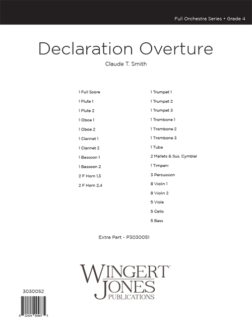 Declaration Overture - Full Score