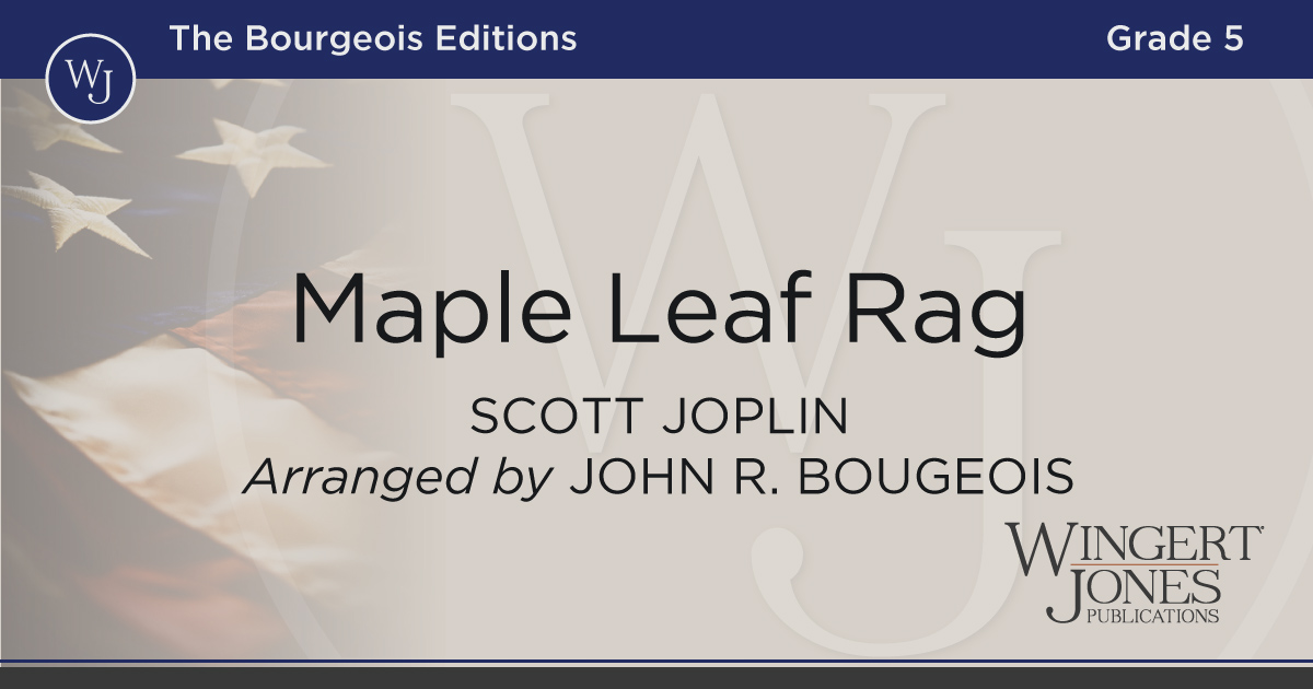 Maple Leaf Rag WingertJones Publications