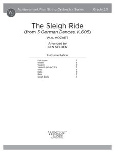 Sleigh Ride Precussion The Sleigh Ride – Full Score – Wingert-Jones Publications