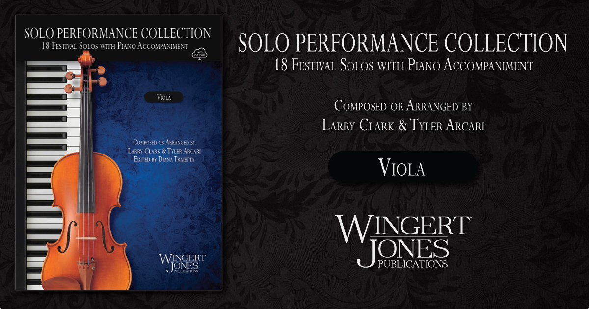 Solo Performance Collection for Viola WingertJones Publications