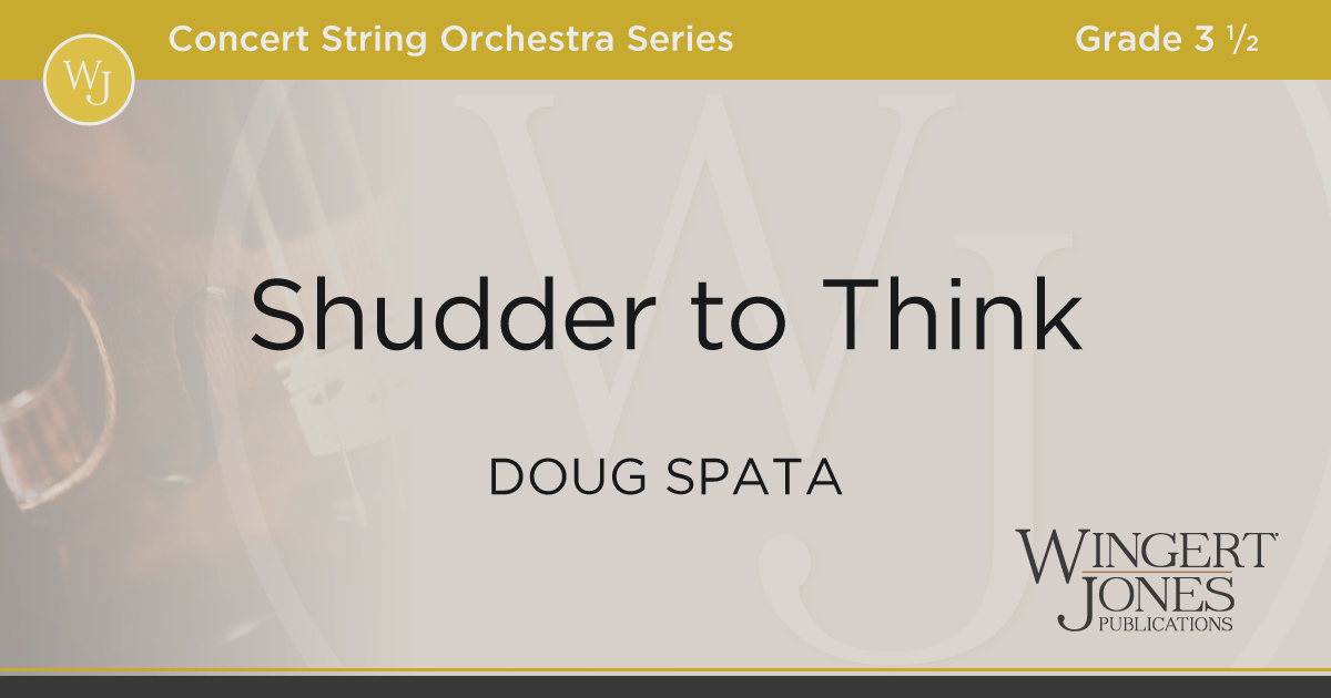 Shudder to Think WingertJones Publications