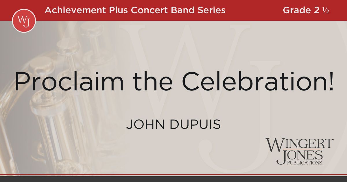 Proclaim the Celebration! – Full Score – Wingert-Jones Publications
