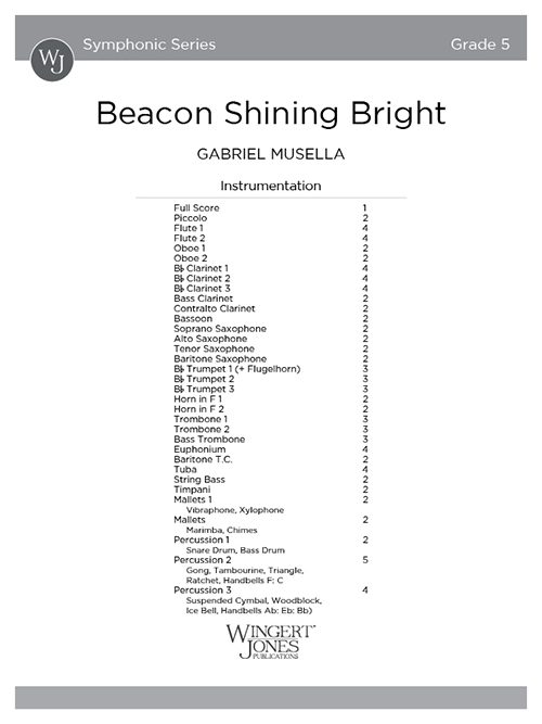 Beacon Shining Bright - Full Score