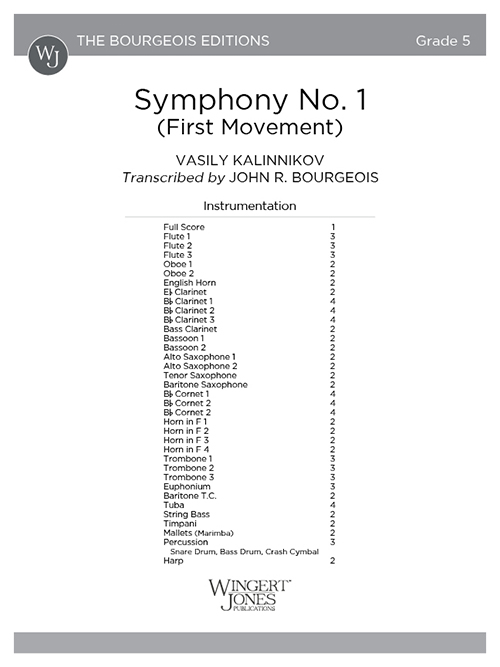Symphony No. 1 - Full Score