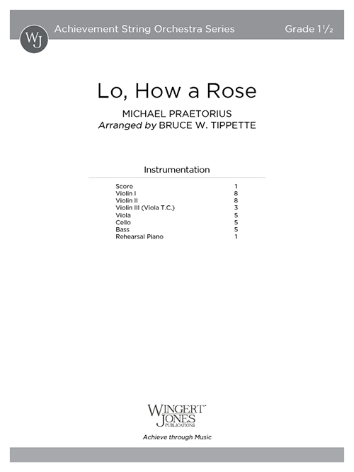 Lo, How a Rose - Full Score