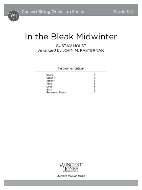 In the Bleak Midwinter - Full Score