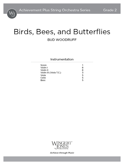 Birds, Bees, and Butterflies - Full Score