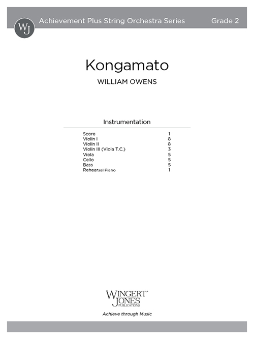 Kongamato - Full Score