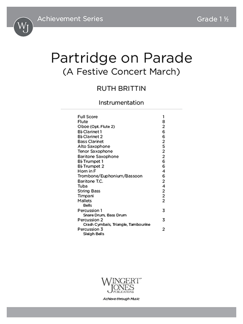 Partridge on Parade - Full Score