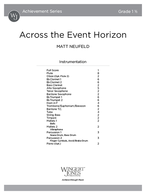 Across the Event Horizon - Full Score