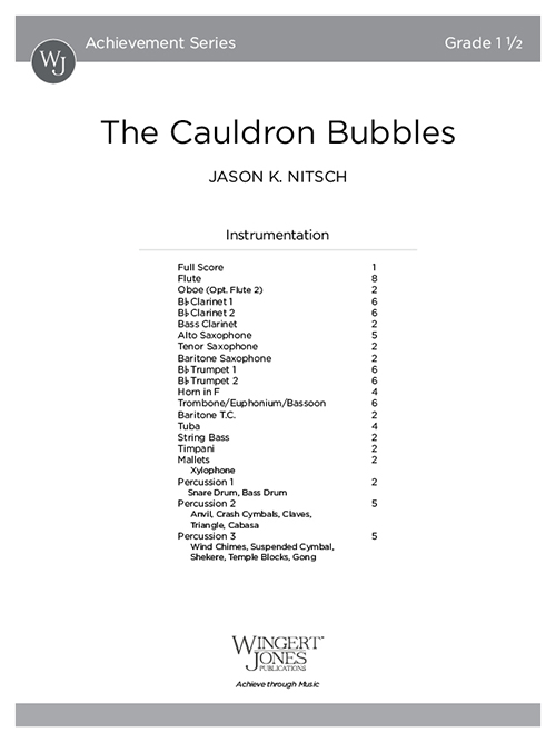 The Cauldron Bubbles - Full Score