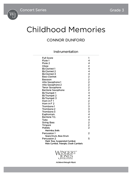 Childhood Memories - Full Score