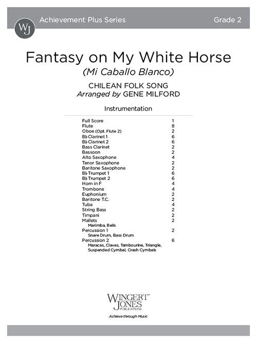 Fantasy on My White Horse - Full Score