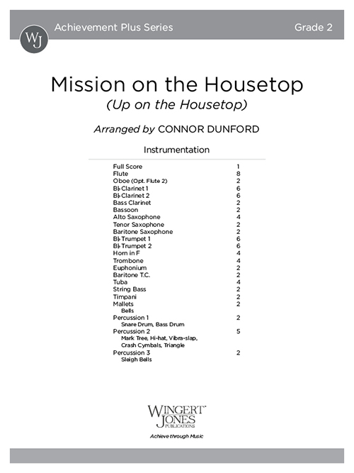 Mission on the Housetop - Full Score
