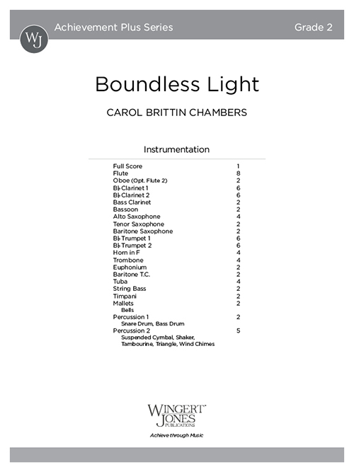 Boundless Light - Full Score