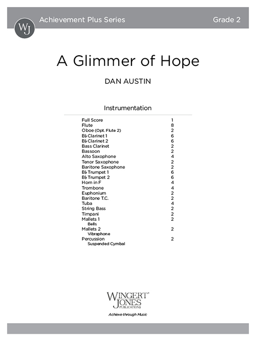 A Glimmer of Hope - Full Score