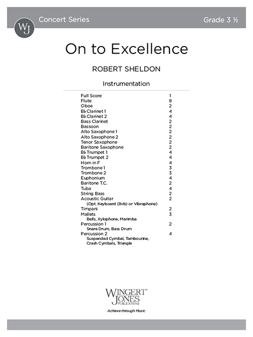 On to Excellence - Full Score