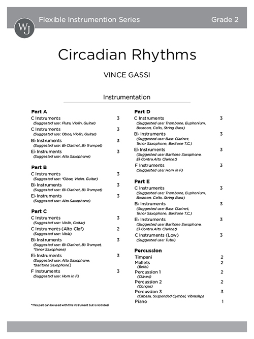 Circadian Rhythms - Full Score