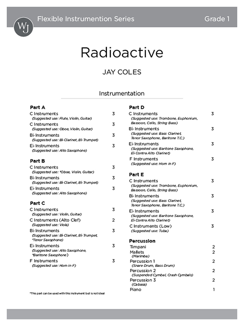 Radioactive - Full Score